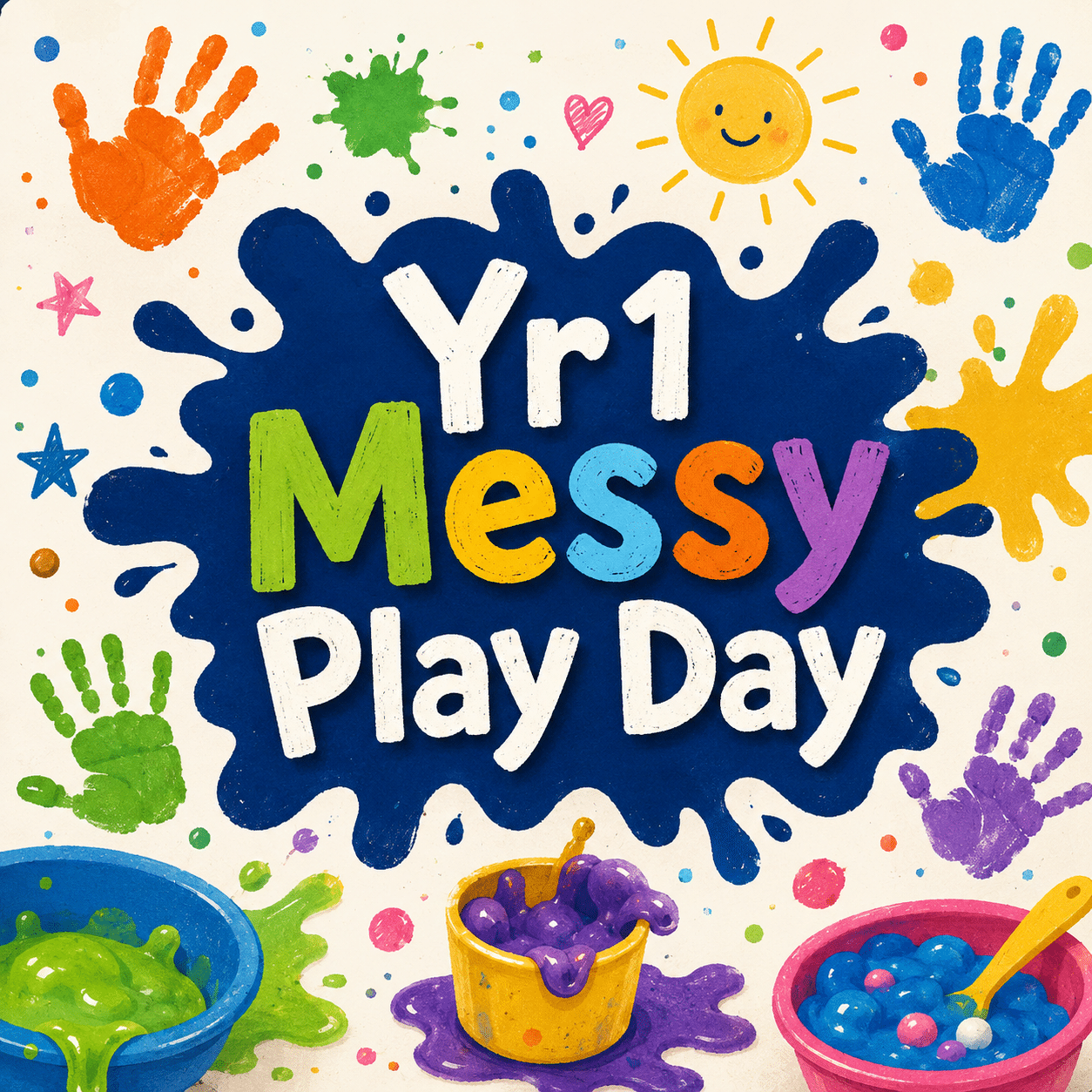 Yr1s: 2026 – Messy play. Deadline: 15th June 2026